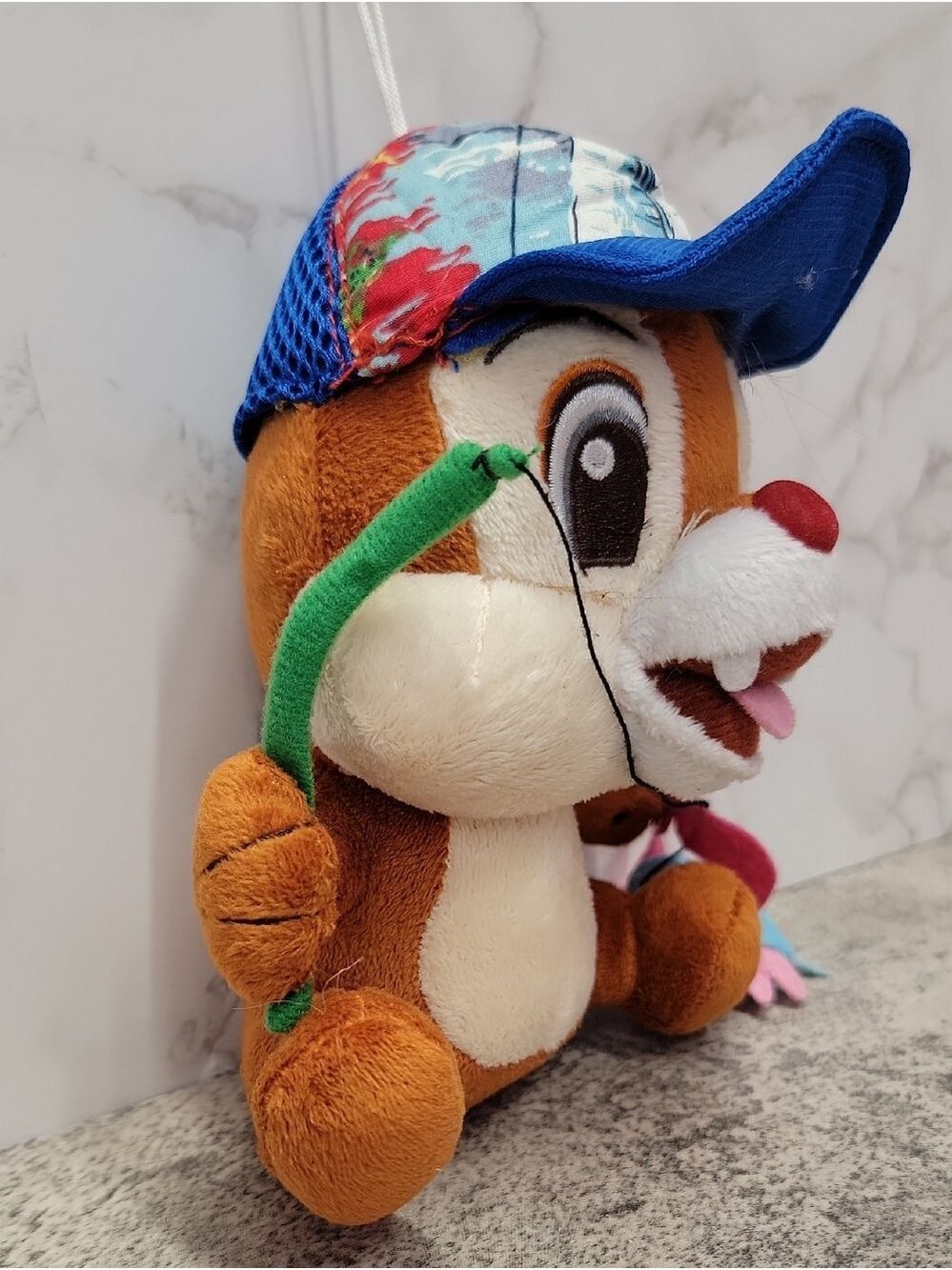 Vintage Hong Kong Disney Chip 'n' Dale Fishing for Lobster Dale hanging plush - Picture 5 of 10